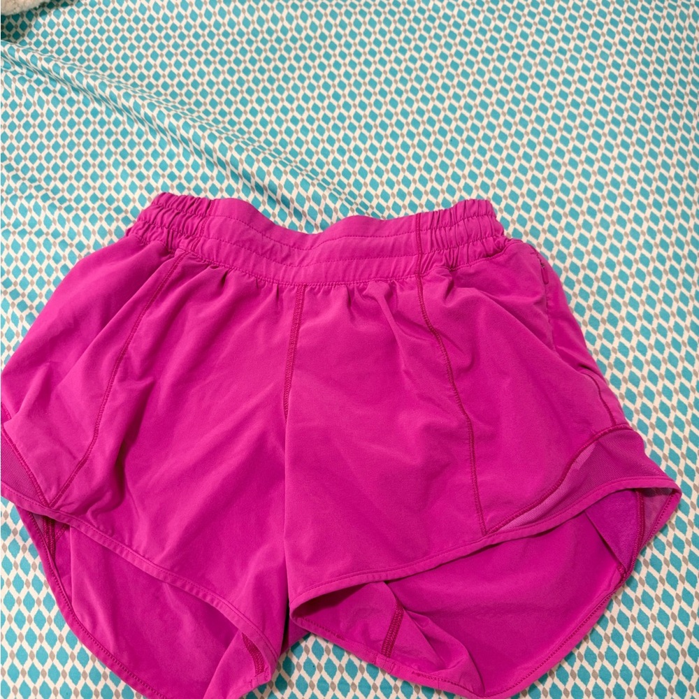 lululemon athletica Vibrant Pink Athletic Shorts